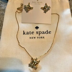 Kate Spade So Foxy Earrings Necklace Set